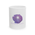 Cancer Moon Purple Shell Mug – Beachy Ceramic Coffee Cup (11oz & 15oz)