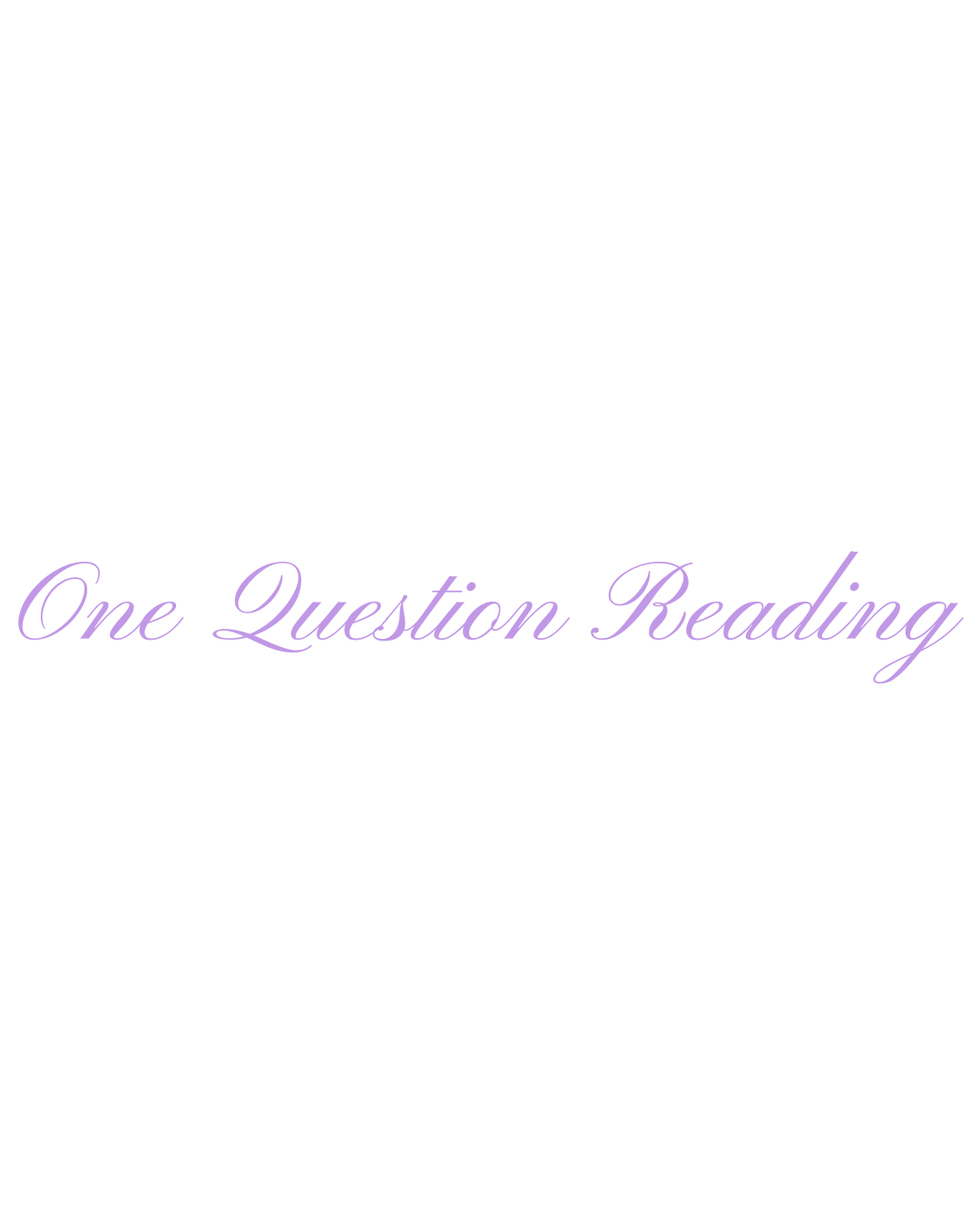 One Question Reading