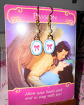 Princess Pink Bow Earrings