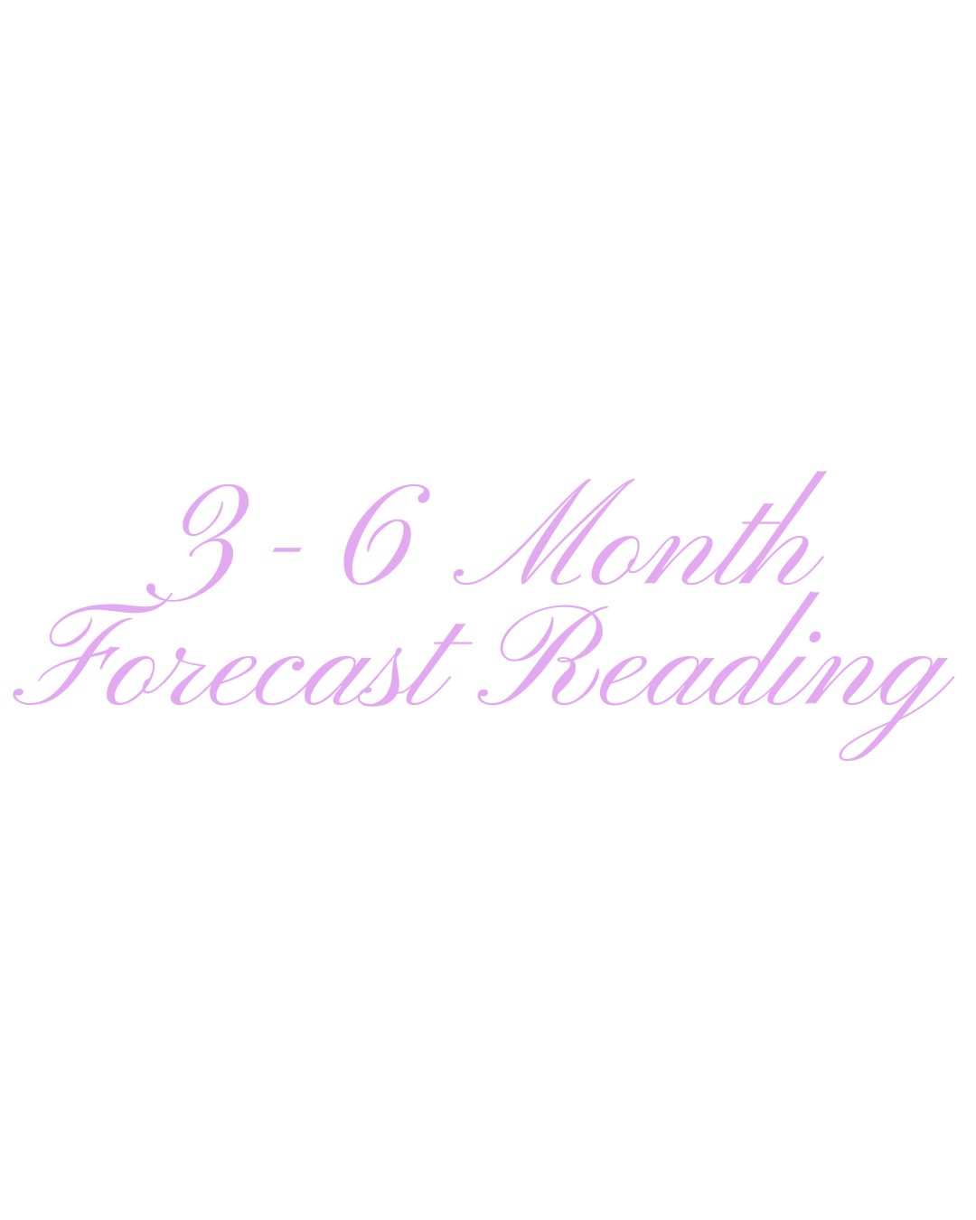 3-6 Month Forecast Reading (15 Mins)